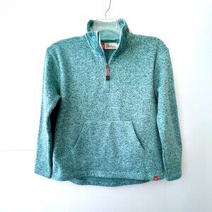 The American Outdoorsman for Women 1/4 Zip Pullover, Baltic Marl Green, Size L